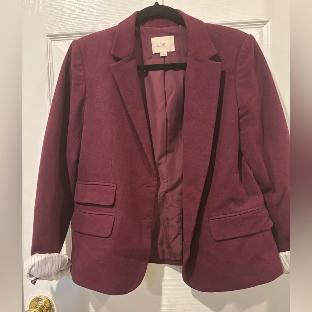 LOFT Deep Purple Blazer